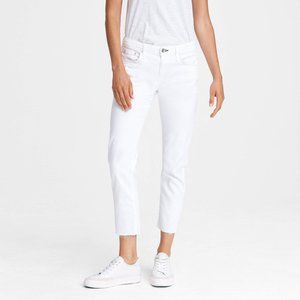 NWOT Rag & Bone Dre Low-Rise Boyfriend Jeans White